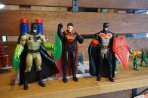 バットマンとスーパーマンとバットマン。強いスターがいっぱい。